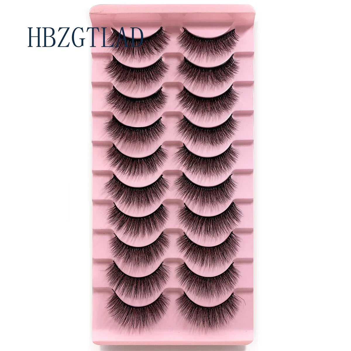 NEW 10pairs 100% Real Fake Mink Eyelashes 3D Natural False Eyelashes 3d Mink Lashes Soft Eyelash Extension Makeup Kit Cilios h13