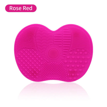 Silicone Makeup Brush Cleaner Mat Cosmetics Brush Cleaning Tool Mat Professional Eyeshadow Foundation Brush Cleaner Mat Makeup
