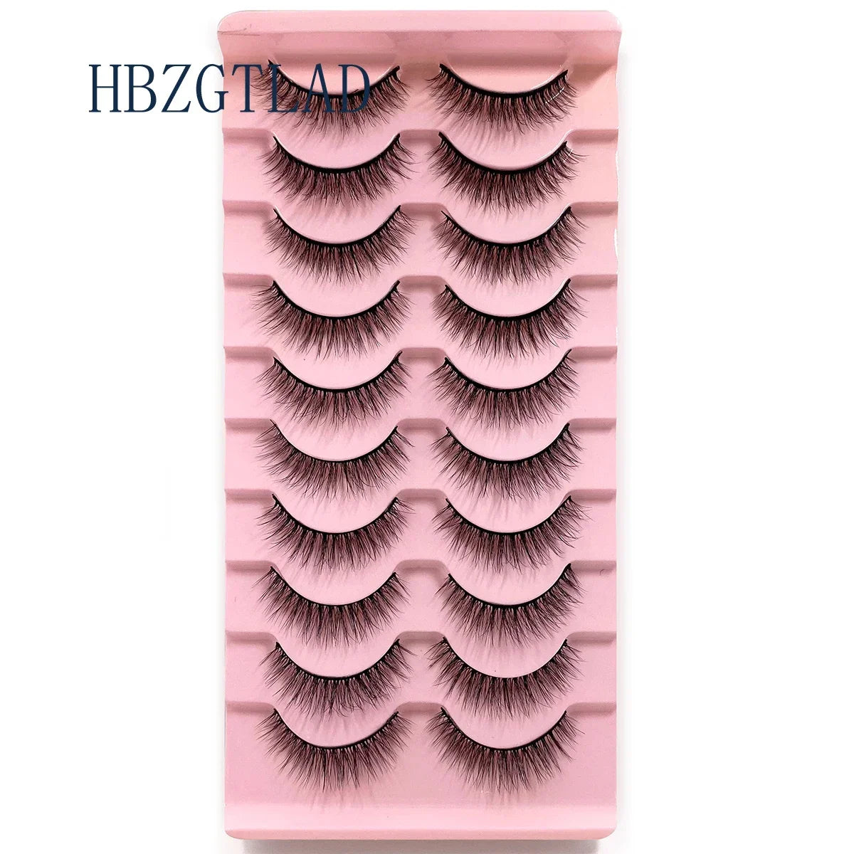 NEW 10pairs 100% Real Fake Mink Eyelashes 3D Natural False Eyelashes 3d Mink Lashes Soft Eyelash Extension Makeup Kit Cilios h13