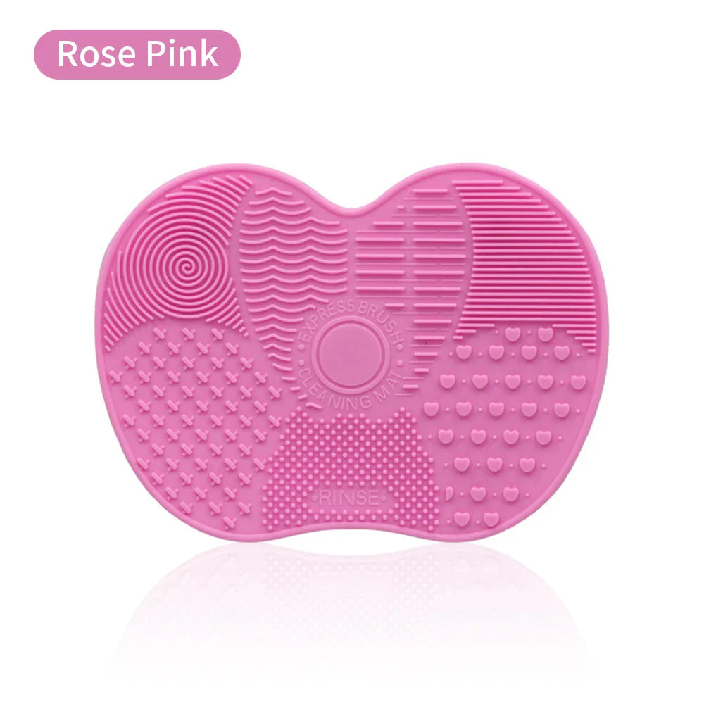 Silicone Makeup Brush Cleaner Mat Cosmetics Brush Cleaning Tool Mat Professional Eyeshadow Foundation Brush Cleaner Mat Makeup
