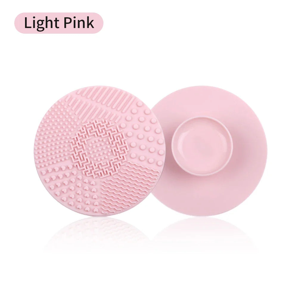 Silicone Makeup Brush Cleaner Mat Cosmetics Brush Cleaning Tool Mat Professional Eyeshadow Foundation Brush Cleaner Mat Makeup