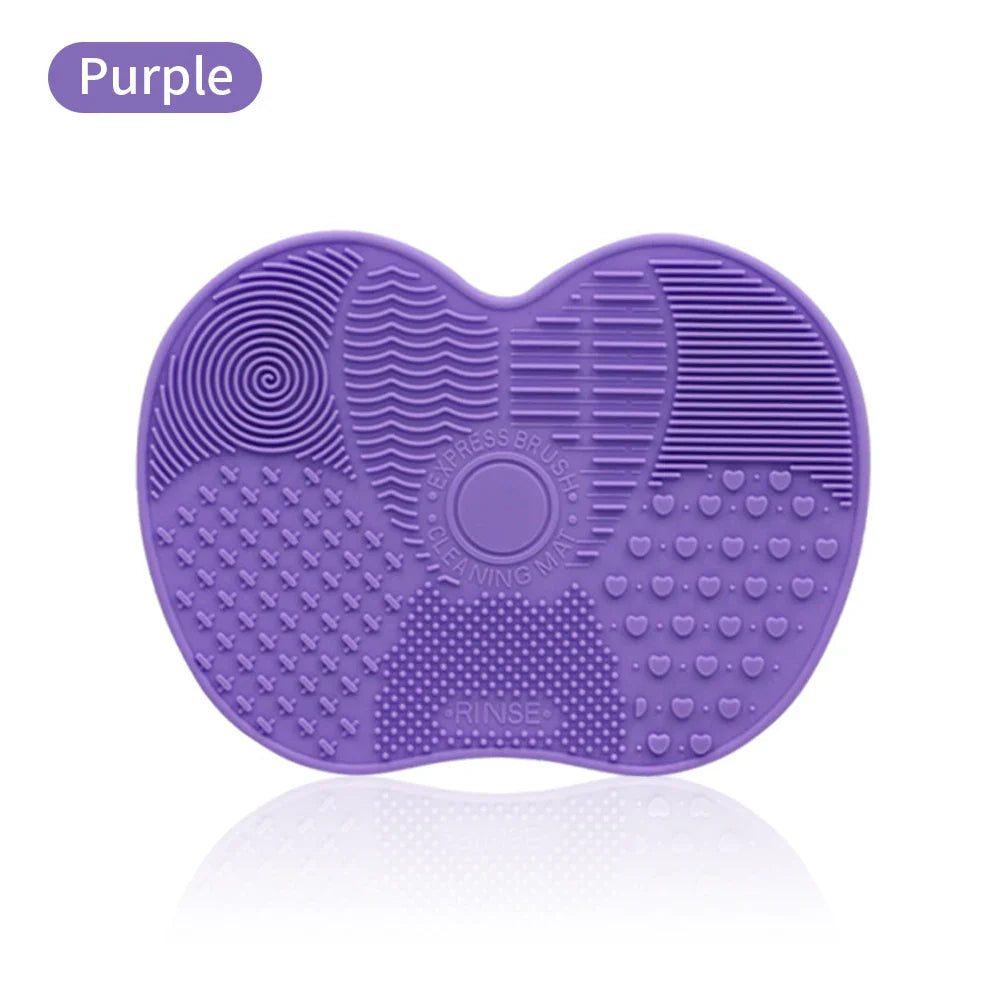 Silicone Makeup Brush Cleaner Mat Cosmetics Brush Cleaning Tool Mat Professional Eyeshadow Foundation Brush Cleaner Mat Makeup